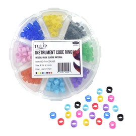 Instrument Code Rings (200 Pack) – Medical Grade Silicone, Assorted Colors, 4x6x5mm – Autoclavable 135°C/275°F, Color-Coding Bands for Dental & Medical Tools, Durable & Flexible by TULIP