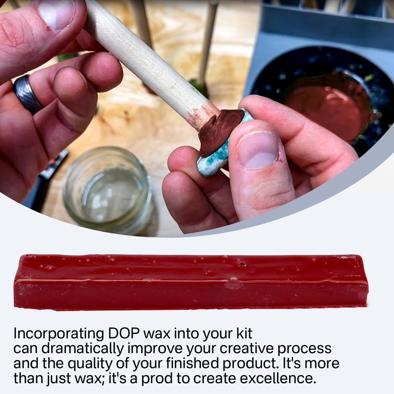 Sthovd Red DOP Wax Fit for Lapidary Cabachon Forming Cutting