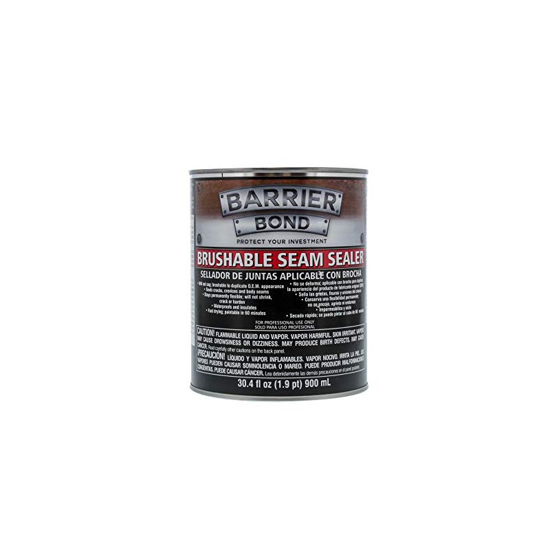 Barrier Bond - Brushable Seam Sealer, Quart Can with 30.4