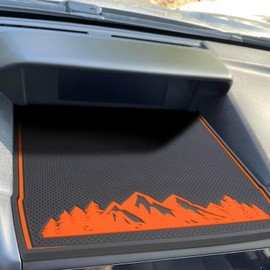 Tapetes de Tablero para Accesorios de Subaru Crosstrek 2023-2018, Forester 2019-2024, Impreza 2018-2023, Tapete de Tablero Interior Antideslizante (Naranja)
