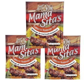 Mama Sita's Mixed Spices, Marinades, Sauces and Seasonings 3 Packs (Barbecue Marinade Mix)