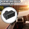 ACROPIX 10.5x4.7cm Black AC Air Conditioner Vent Outlet Universal RV