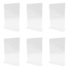 VOANZO 6pcs A5 Menu Holder with Acrylic Base and Frame
