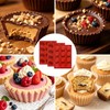 Wilewir 3Pcs Peanut Butter Cup Molds for Baking, Non-Stick Silicone