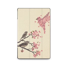 caseable Fire Tablet Cover with "Blossom Bird" Design
