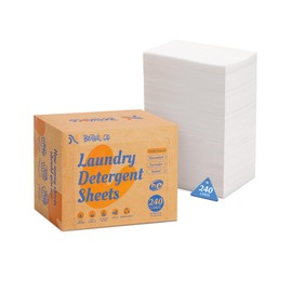 Laundry Detergent Sheets Space-Saving Travel-Deep Cleaning Fresh Linen Scent Eco No Plastic Jug 240 Loads