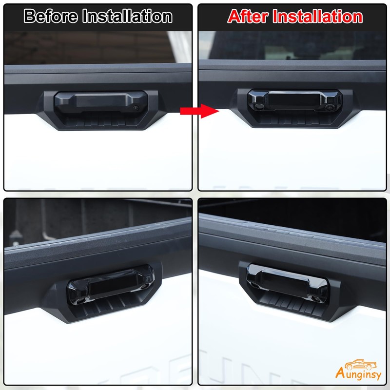 Aunginsy Car Outer Tailgate Handle Cover, Tailgate Handle Cover Compatible
