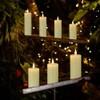 Hanzim Flameless Flickering Battery Operated Candles 9PACK Real Wax Pillar