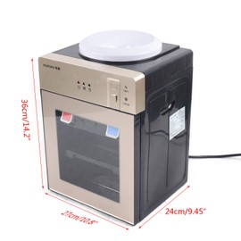 5 Gallons Water Cooler Dispenser Freestanding Water Cooler Electric Water Dispenser Bottom Loading Hot+Cold Water Dispenser Countertop with Child Safety for Homes Kitchens Offices Dorms