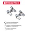 2 pieces short arm hinge, door hinge, furniture hinges, cabinet