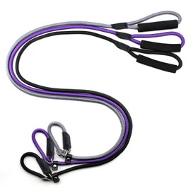 Nordkawa 3pcs Slip Lead Dog Leash, 6 FT Dog Leash Adjustable Dog Training Leash, Strong Nylon Rope Leash with Padded Handle, Dog Slip Lead for Large Medium Small Dogs