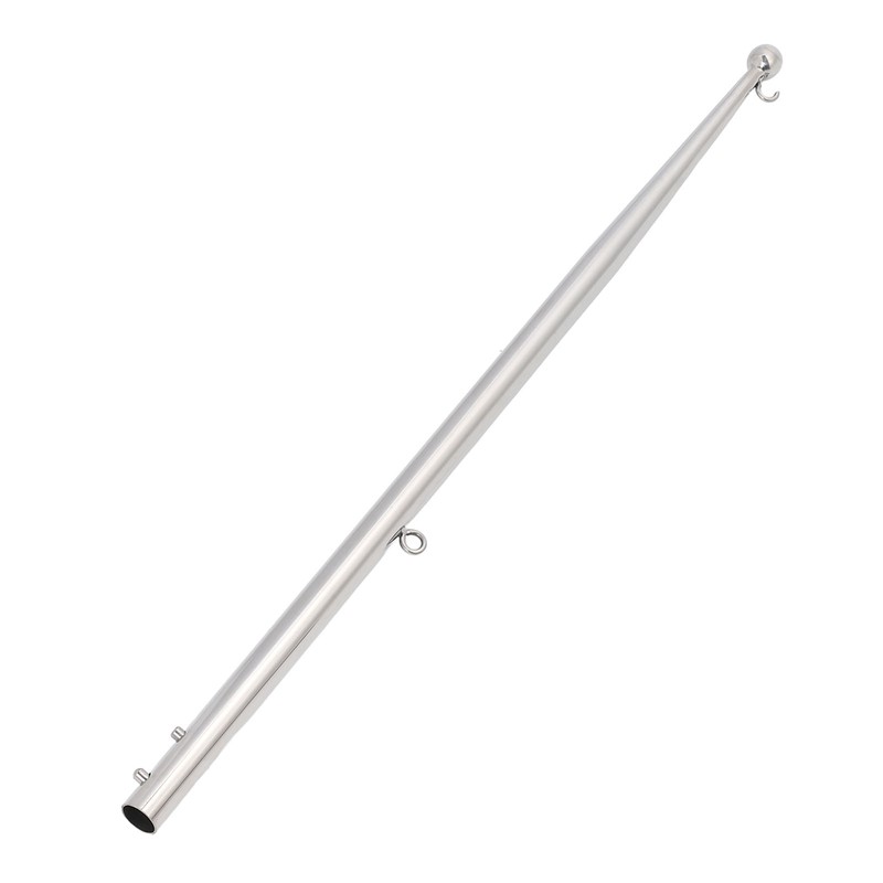 Boat Flag Pole 610mm Length Stable 316 Stainless Steel Rail