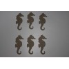 Sea Horse Bare Chipboard 6 Die Cuts Ocean Sea Animal