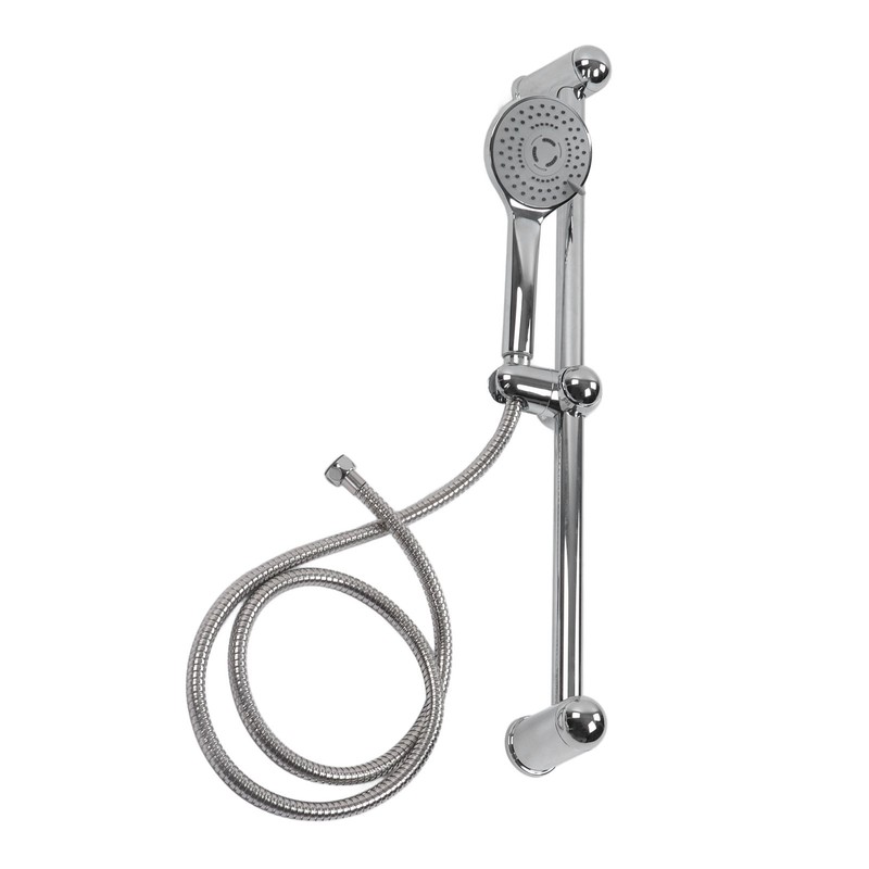 Shower Slide Rail Set 360° Rotation Adjustable Height with 1.5m