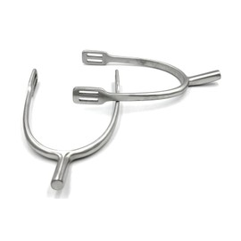 Equine Smile ES1076 Matt Prince of Wales Track Equestrian Spurs Riding Spurs High Quality Stainless Steel (Mens 35mm)