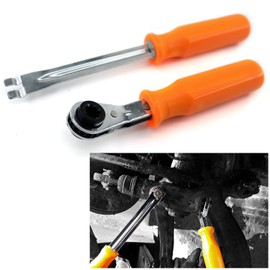 RJSPHH Automatic Slack Adjuster Release Tool and Wrench Fork End Release Tool and Double Square Ratcheting Wrench for Air Brake System Adjustments