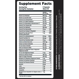 HTLT Supps Multi Vitamin - 90 Capsules Packed with Vitamins & Minerals