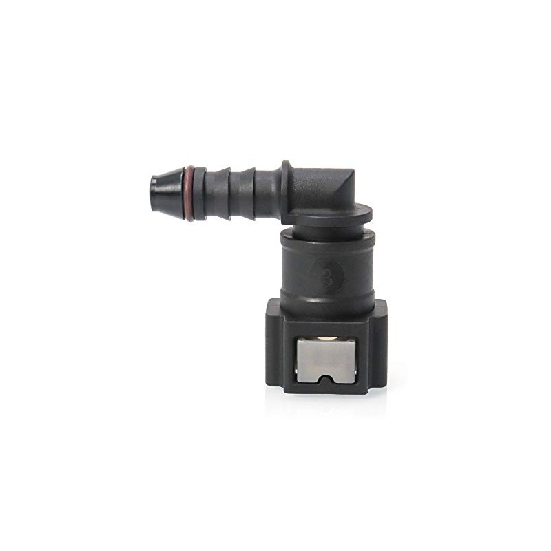 QWORK Fuel Line Connector Hose Coupling 90 Degree Quick Connector