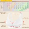 FHTECO Front Closure Bras for Older Women Plus Size Wireless