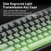 ZORNHER ZH870 Wireless Mechanical Gaming Keyboard,80% Green Custom Creamy Sound
