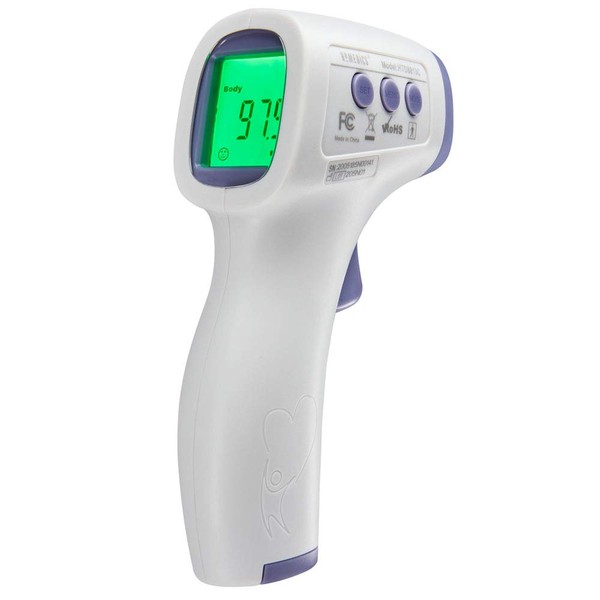 HoMedics Non-Contact Infrared Forehead Thermometer, Clinically Proven Fast Accurate Results, High-Fever Alert with 4-in-1 Readings