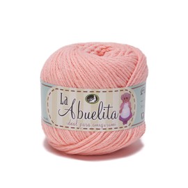 Hilaza Abuelita 100% algodón Bolsa con 5 bolitas de 50 gramos (Salmón)