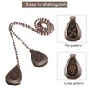 4 Pieces Ceiling Fan Pull Chain Extender Ornament 12 Inch