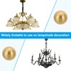 PATIKIL 25mm Brass Ball Lamp Finials Caps Knob, 2 Set