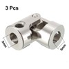 sourcing map 3pcs 5mm to 5mm Inner Dia Rotatable Universal