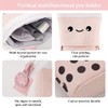 RoadLoo Stand Pencil Holder, 3 Pieces Telescopic Cartoon Cute Pencil