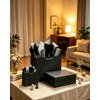 qiqee Black Gift Bags with Tissue Paper Mulit Assorted Sizes