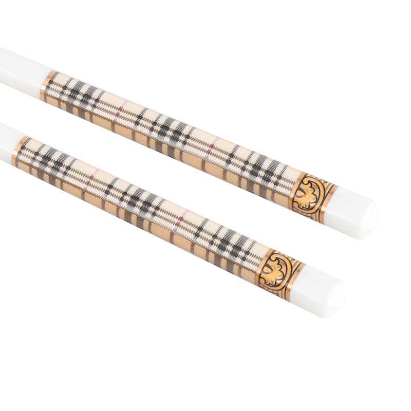 10 Pairs Ceramic Chopsticks Household Tableware Cutlery for Home Hotel
