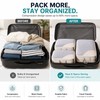 Compression Packing Cubes for Travel, 3-Piece Expandable Luggage Organizer Set,