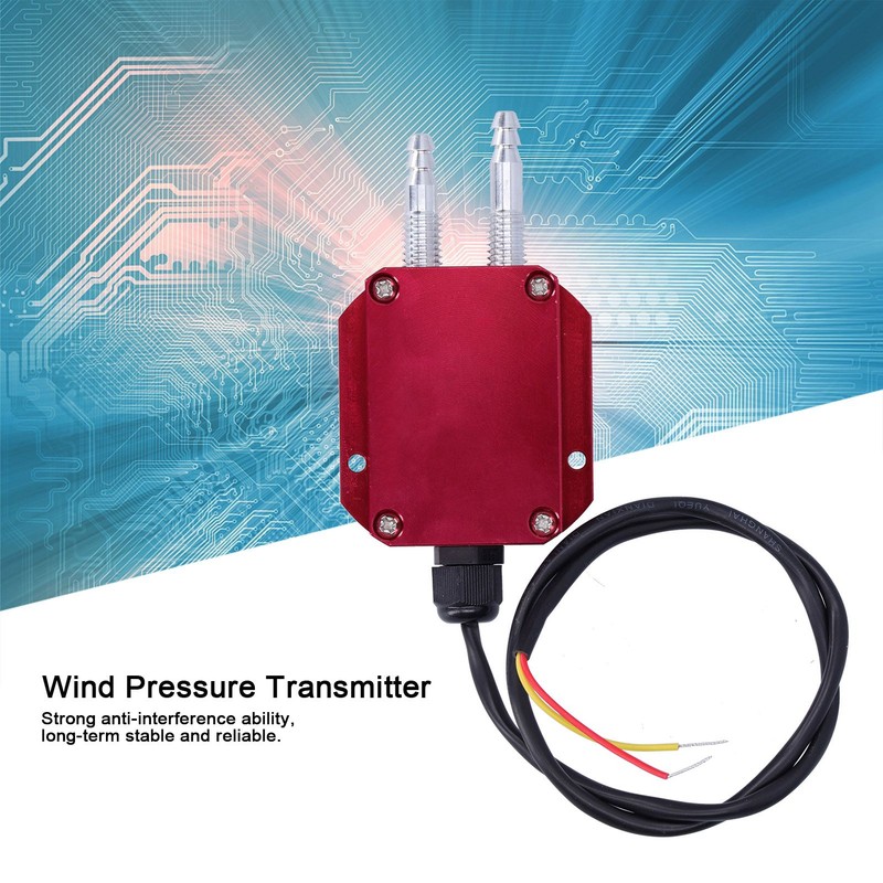Wind Pressure Transmitter Red Micro Differential Sensor for Boiler Coal