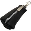 GENUINE LEATHER KEY BAG 1 Compartment in Black Made in