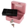 xydled Locking Steel Mini Cash Box with Removable Coin Tray