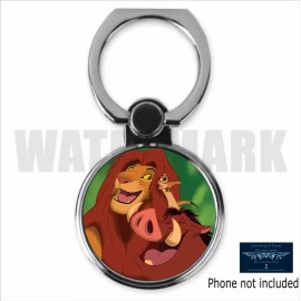Unbranded SIMBA & FRIENDS LION KING INSPIRED ART CUSTOM METAL PHONE RING STAND GRIP