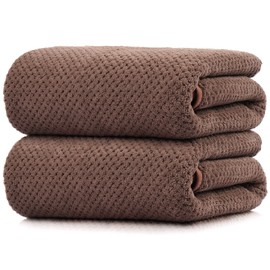 Breteil Toallas de Baño 2 Packs Ultra Suaves Juego Toallas Playa Absorbentes Gran Tamaño, Toalla de Microfibra de Secado Rápido para Baño, Playa, Piscina, Fitness, SPA