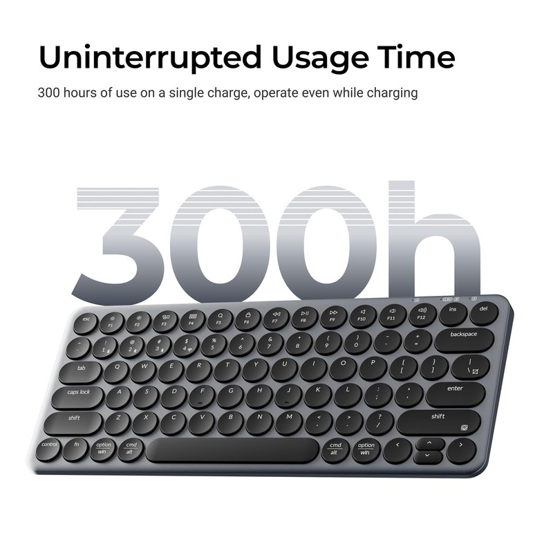 Keychron B3 Pro 75% Ultra-Slim Wireless Keyboard, 2.4GHz, Bluetooth 5.2