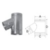 M&G DuraVent MandG DuraVent 5x4x4 B-Vent Wye - 5BVY44