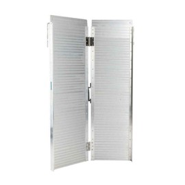 4 ft Silver Folding Ramp Wheelchair Scooter Ramp, 48-Inch Aluminum Load Ramp Capable of Bearing 600lbs (270KG), Suitable Compatible with Wheelchair Motorized Scooters