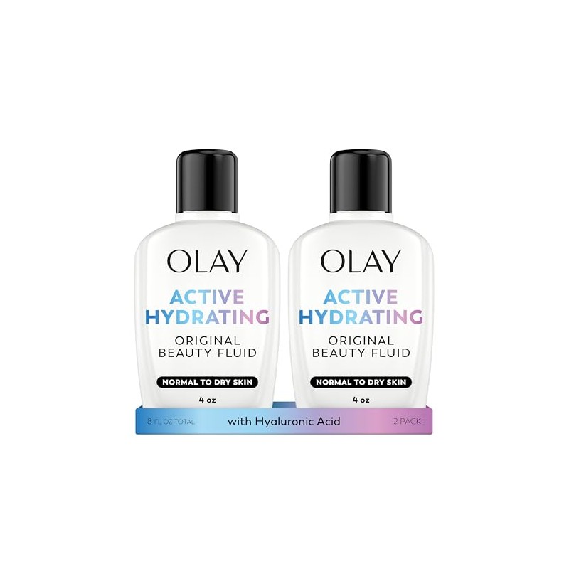 Olay Active Hydrating Beauty Fluid Lotion, 4.0 fl oz (Pack
