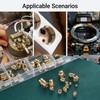370 Pcs Brass Knurled Insert, M2 M2.5 M3 M4 M5