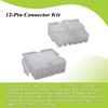 12-Pin Connector Kit, 12 Circuit Compatible Molex MLX Power Connectors,