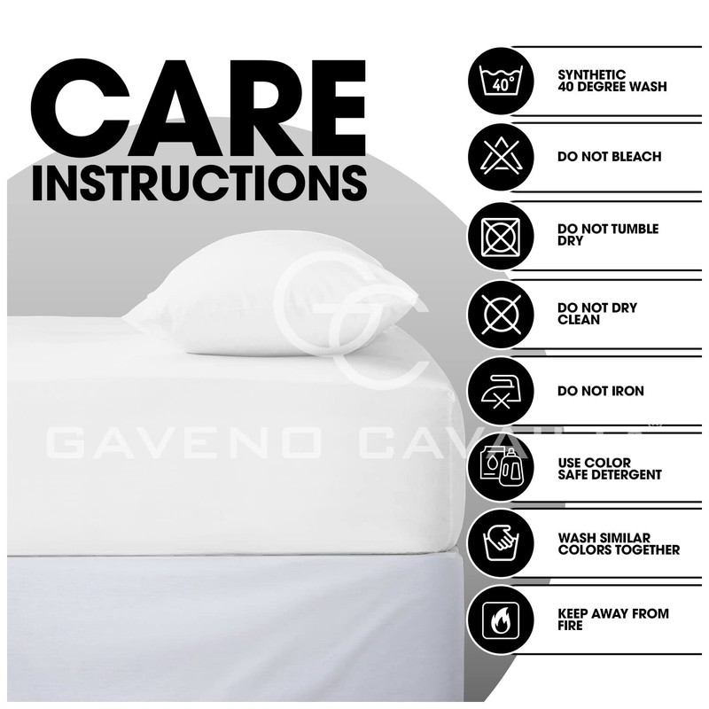 Easy Care Microfiber White Pillow Cases 2 Pack, Super Soft
