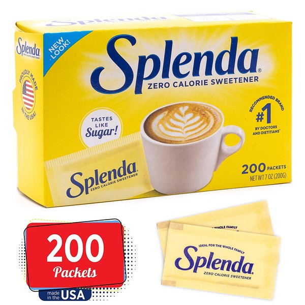SPLENDA Zero Calorie Sweetener, Single-Serve Packets (200 Count)