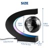 Surplex C-shape Magnetic Floating World Map, Globe with LED Display,