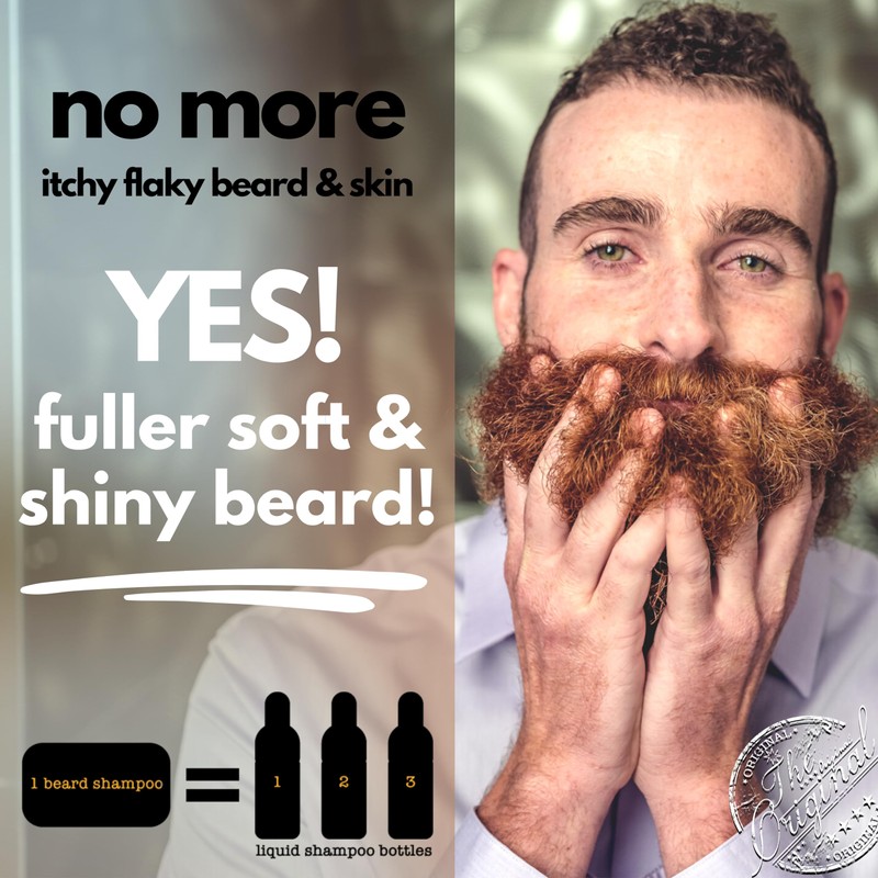 Professor Fuzzworthy's Beard Shampoo Bar - Tasmanian ACV - All