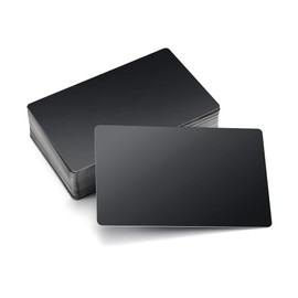 Faletony 50 x Metal Business Cards Aluminium Impressive Blanks Laser Marking Engraved Metal Business Visit Business Cards Business - Office - Office - Business - Company Formation - Shop