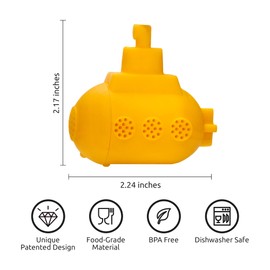 OTOTO Cute Tea Infuser - Loose Leaf Tea Steeper, Tea Accessories, Tea Diffusers, Tea Infuser for Loose Leaf Tea, Tea Strainers, Cute Gifts, Tea Gift Set, Kitchen Gifts, Cooking Gadgets